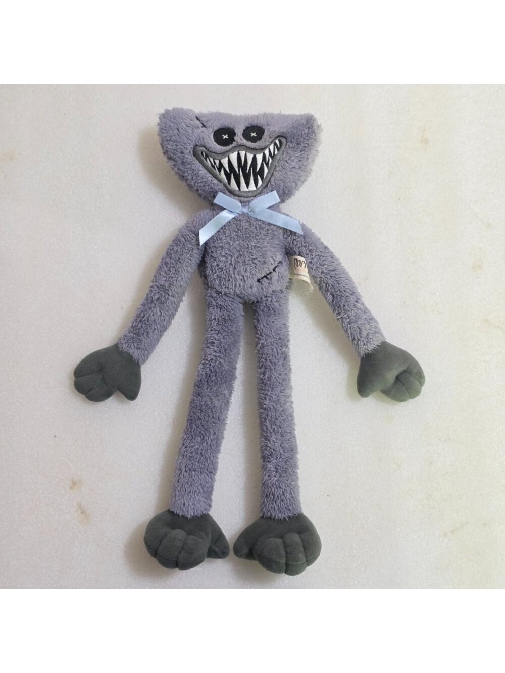 Poppy Playtime Gray Huggy Wuggy Stitch Monster Teeth Stuffed 2022 14" Plush
